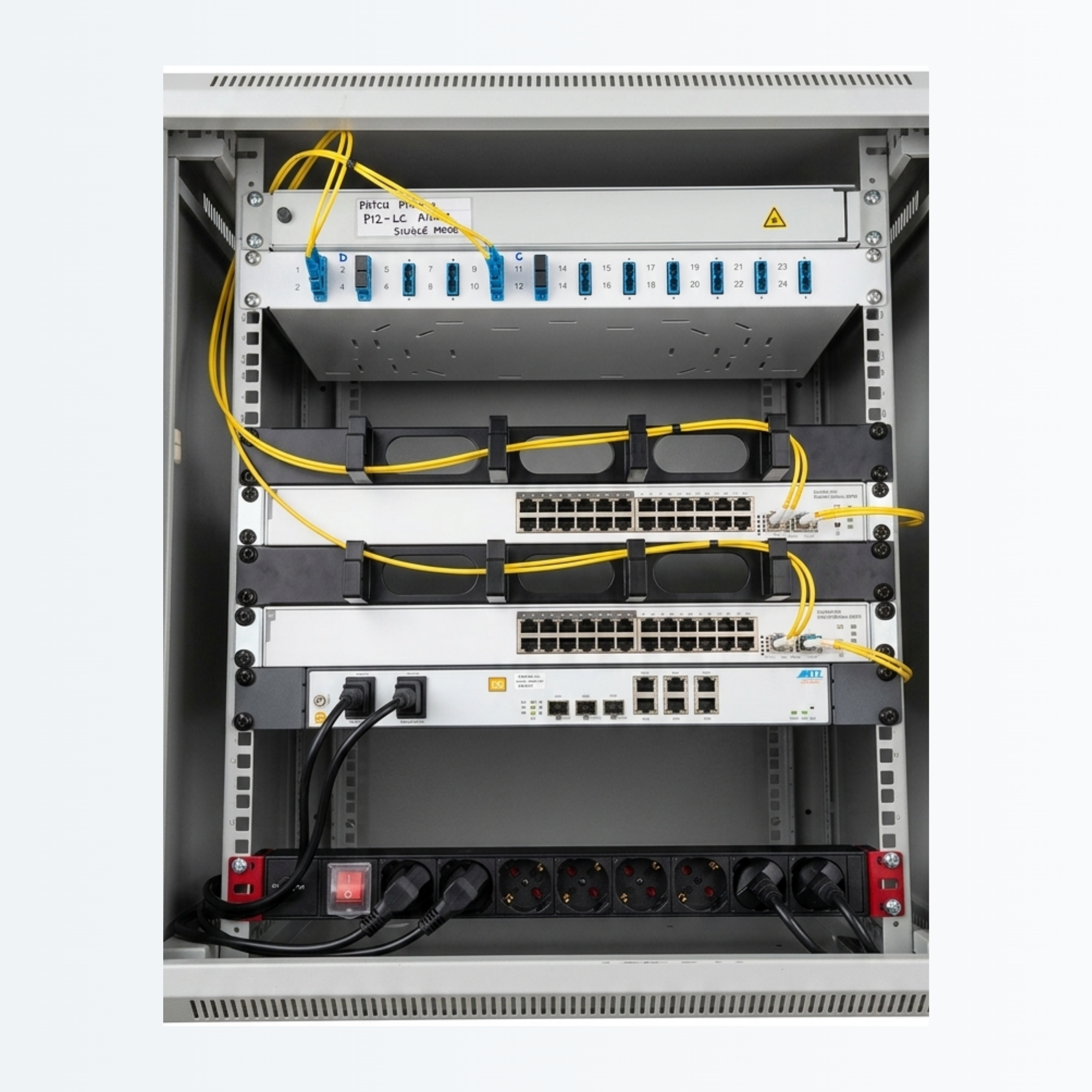 Piombino Dese (PD) – Infrastruttura IT in Fibra Ottica Monomodale_ Rete a Stella su 3 Rack (2)