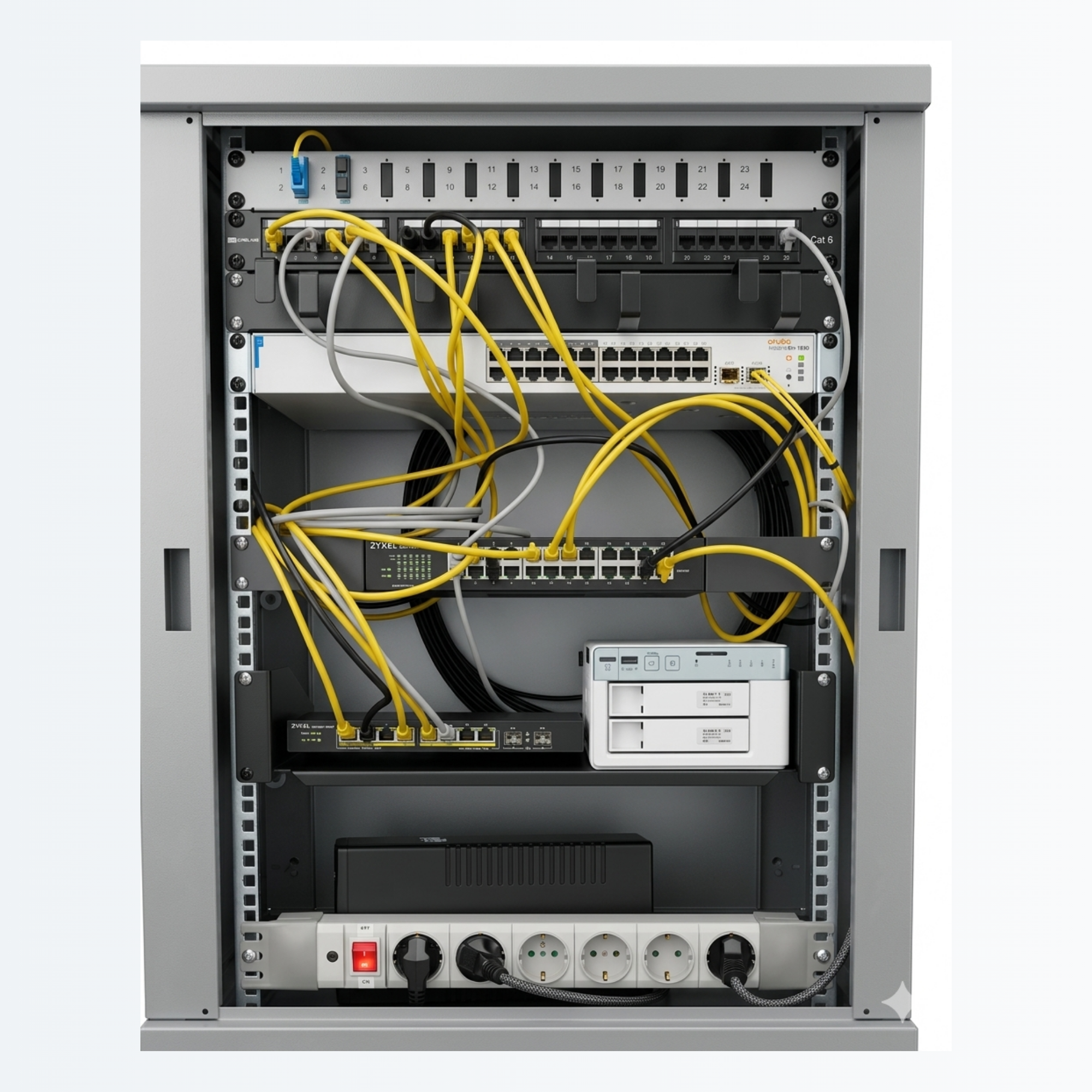 Piombino Dese (PD) – Infrastruttura IT in Fibra Ottica Monomodale_ Rete a Stella su 3 Rack (3)